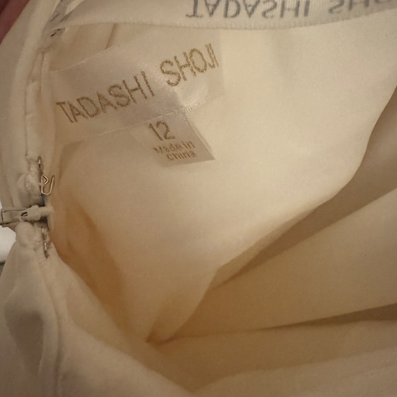 Tadashi Shoji Payton Gown Cutout Wedding Dress Crepe NWT size 12 - Picture 7 of 9